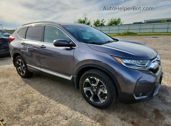 7FARW2H9XKE016865 2019 HONDA CR-V Gray Front right