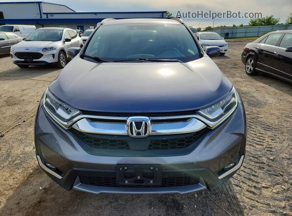 7FARW2H9XKE016865 2019 HONDA CR-V Gray Front view