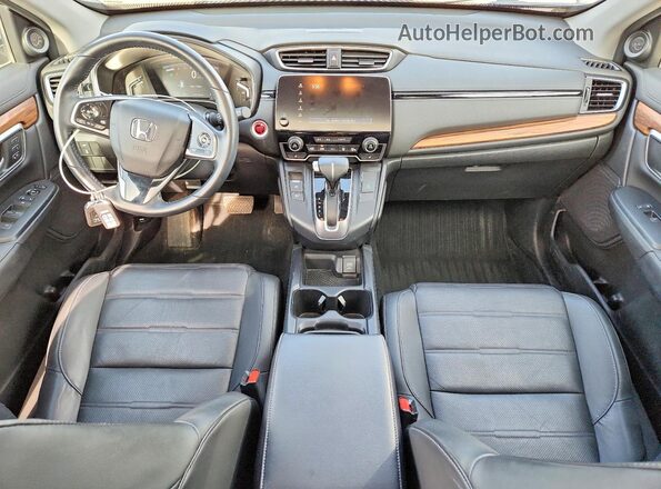 7FARW2H9XKE016865 2019 HONDA CR-V Gray Dashboard view