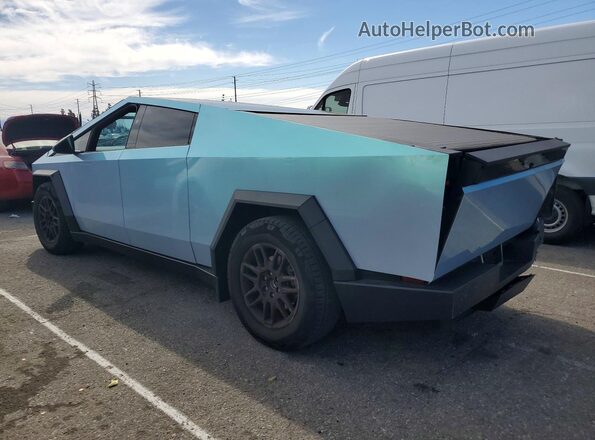 7G2CEHED0RA053444 2024 TESLA CYBERTRUCK Blue Rear left