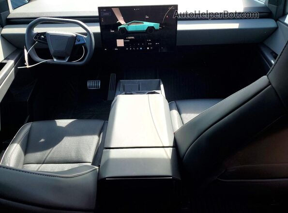 7G2CEHED0RA053444 2024 TESLA CYBERTRUCK Blue Dashboard view