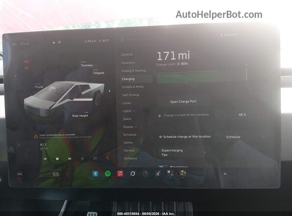 7G2CEHED1RA041609 2024 TESLA CYBERTRUCK Красный 