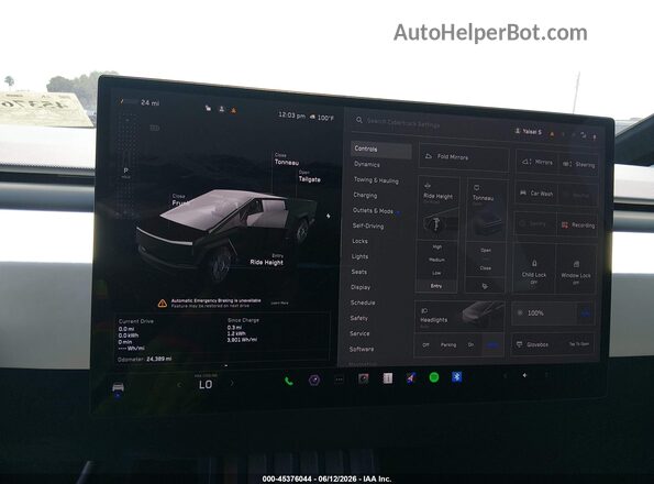 7G2CEHED4RA012962 2024 TESLA CYBERTRUCK Gray Vista de los asientos traseros