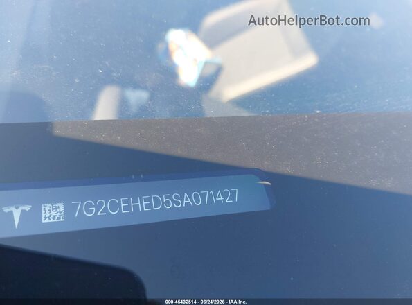 7G2CEHED5SA071427 2025 TESLA CYBERTRUCK Gray Widok komory silnika