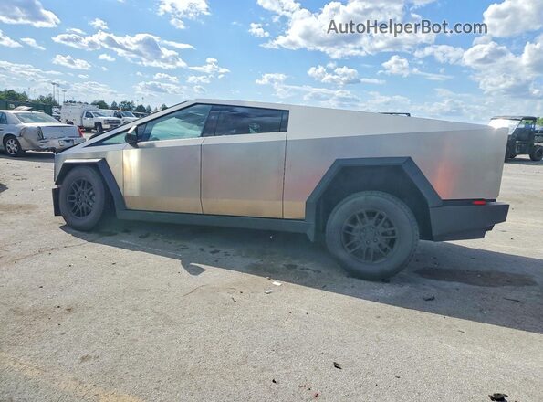 7G2CEHED6SA063076 2025 TESLA CYBERTRUCK Silver უკანა მარცხენა
