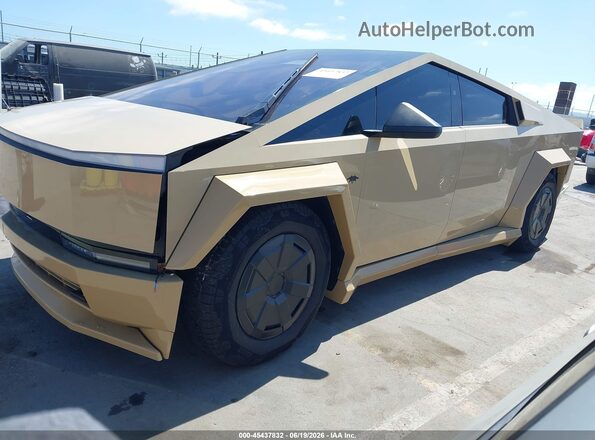 7G2CEHEE0SA060392 2025 TESLA CYBERTRUCK Желто-коричневый Передняя левая четверть