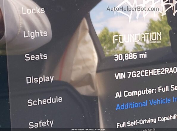 7G2CEHEE2RA016209 2024 TESLA CYBERTRUCK Черный Панорамный вид салона 360°