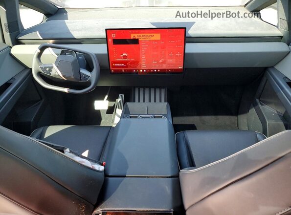 7G2CEHEE3RA035674 2024 TESLA CYBERTRUCK Black Widok deski rozdzielczej