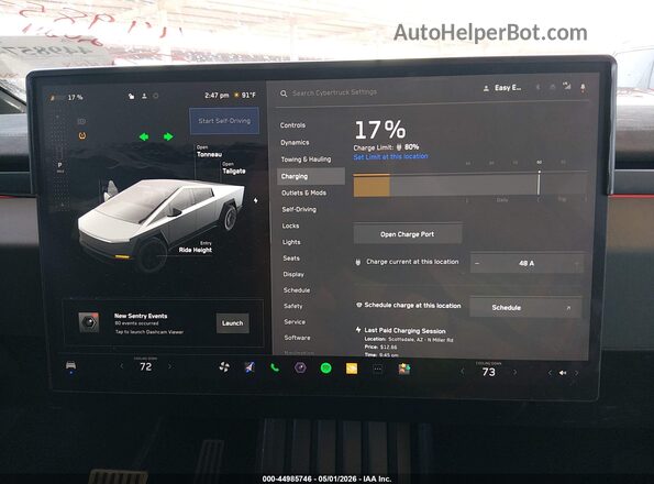 7G2CEHEEXRA043979 2024 TESLA CYBERTRUCK Maroon 
