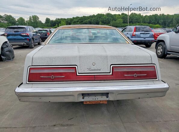 7G87F252558 1977 FORD THUNDERBIRD Beige Вид ззаду