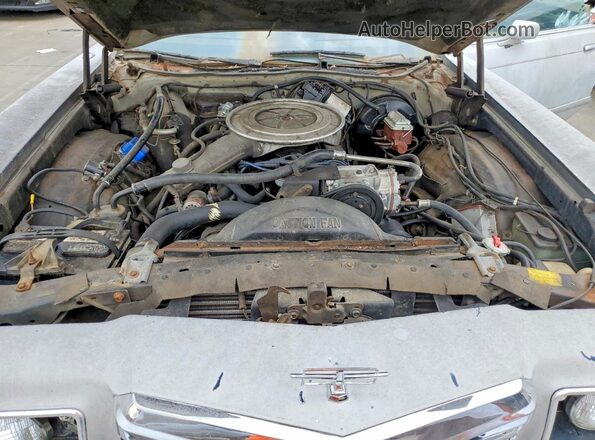 7G87F252558 1977 FORD THUNDERBIRD Beige Вид задньої частини салону