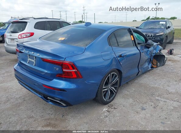 7JR102FM4MG092240 2021 VOLVO S60 Blue Задня права чверть
