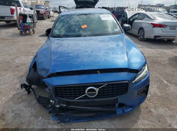 7JR102FM4MG092240 2021 VOLVO S60 Blue Вид задньої частини салону