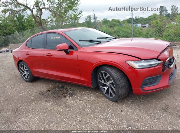 7JRA22TK0LG073082 2020 VOLVO S60 Red უკანა სალონის ხედი