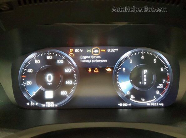 7JRA22TKXMG093017 2021 VOLVO S60 Silver Սարքավորումների վահանակի տեսք