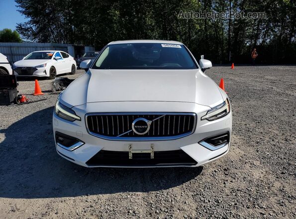 7JRA22TL1KG010838 2019 VOLVO S60 White Vista frontal