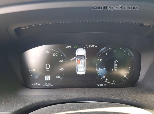 7JRA22TL5LG060403 2020 VOLVO S60 Blue Instrument cluster view