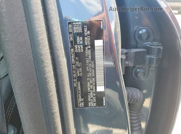 7JRA22TL5LG060403 2020 VOLVO S60 Blue Engine compartment view