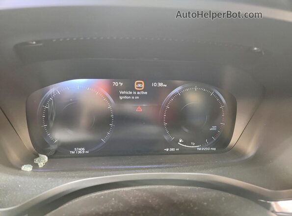 7JRA22TM5MG095307 2021 VOLVO S60 Silver Սարքավորումների վահանակի տեսք