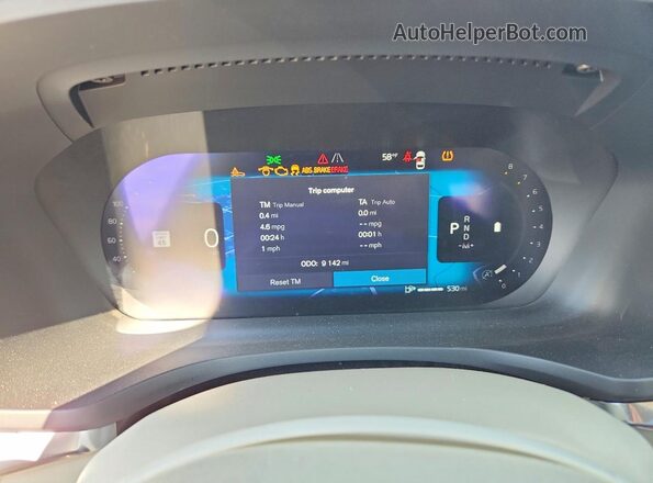 7JRL12FK8RG309381 2024 VOLVO S60 Синий Вид щитка приборов