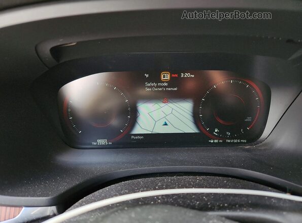 7JRL12FZ4NG160104 2022 VOLVO S60 Charcoal Instrument cluster view