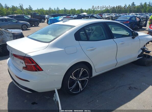 7JRL12TL0RG326575 2024 VOLVO S60 White Trasero derecho