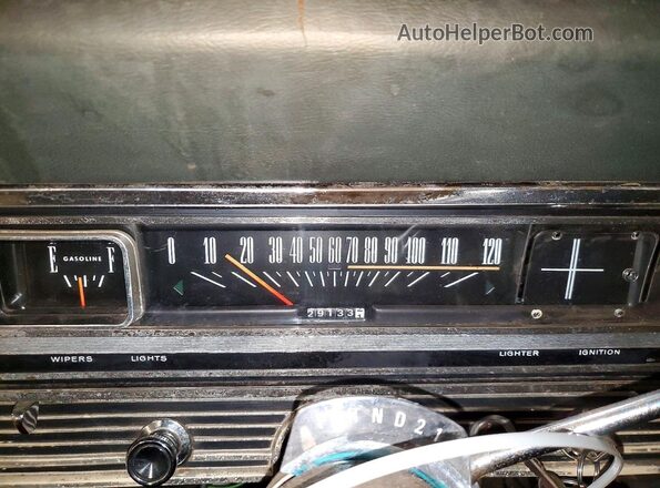7K34C183933 1967 FORD FAIRLANE Black ხელსაწყოთა პანელის ხედი