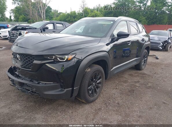7MMVAABW0SN125502 2025 MAZDA CX-50 HYBRID Black წინა მარცხენა ხედი სამი მეოთხედიდან