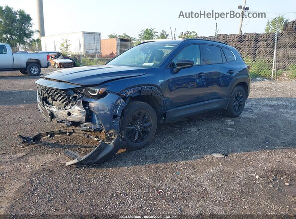 7MMVAADW6SN130782 2025 MAZDA CX-50 HYBRID Dark Blue წინა მარცხენა ხედი სამი მეოთხედიდან
