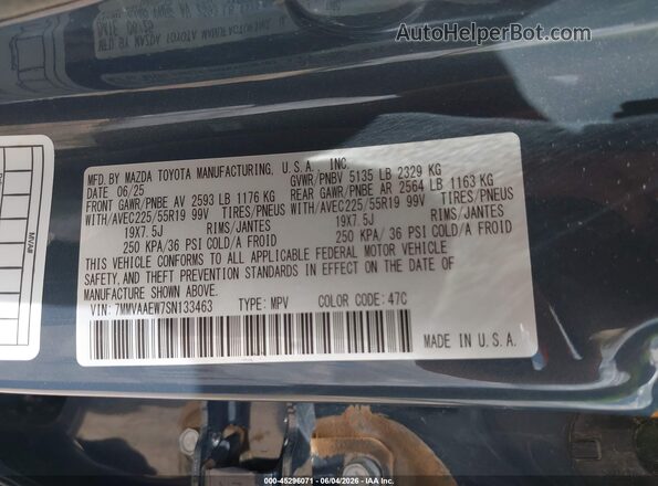 7MMVAAEW7SN133463 2025 MAZDA CX-50 HYBRID Gray ძრავის განყოფილების ხედი
