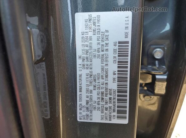 7MMVAAEWXTN153062 2026 MAZDA CX-5 Gray Widok naklejki z numerem VIN