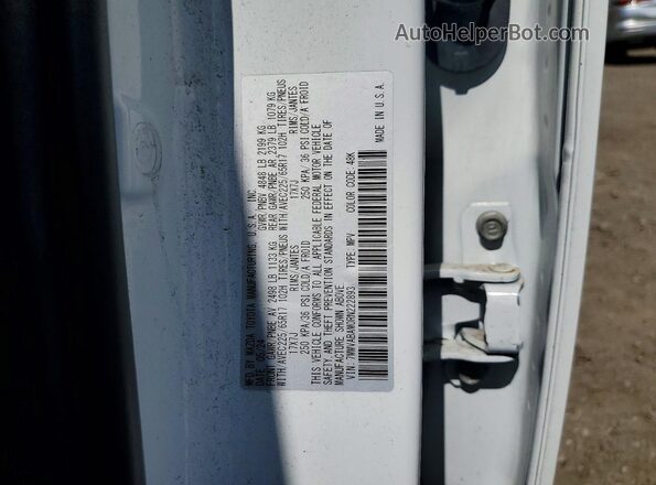 7MMVABAM0RN222893 2024 MAZDA CX-5 White Vista de la etiqueta del VIN