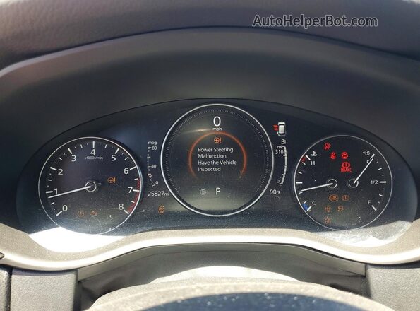 7MMVABAM2RN205335 2024 MAZDA CX-5 Red Instrument cluster view