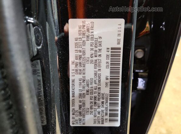 7MMVABBL4TN468522 2026 MAZDA CX-5 Black VIN sticker view