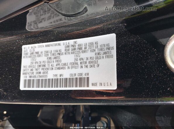 7MMVABBL8TN486005 2026 MAZDA CX-5 Black Շարժիչի բաժամունքի տեսք