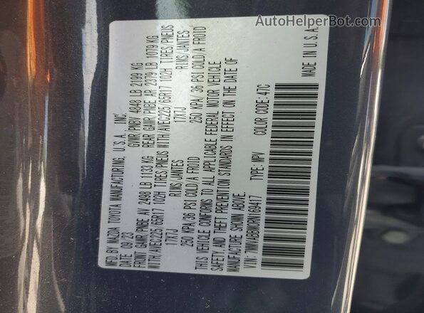 7MMVABBM0RN169417 2024 MAZDA CX-5 Charcoal Вид наклейки з VIN-кодом
