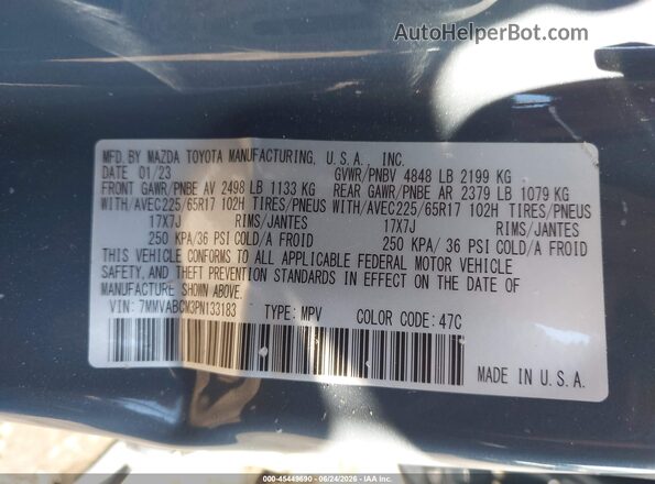 7MMVABCM3PN133183 2023 MAZDA CX-5 Silver Engine compartment view