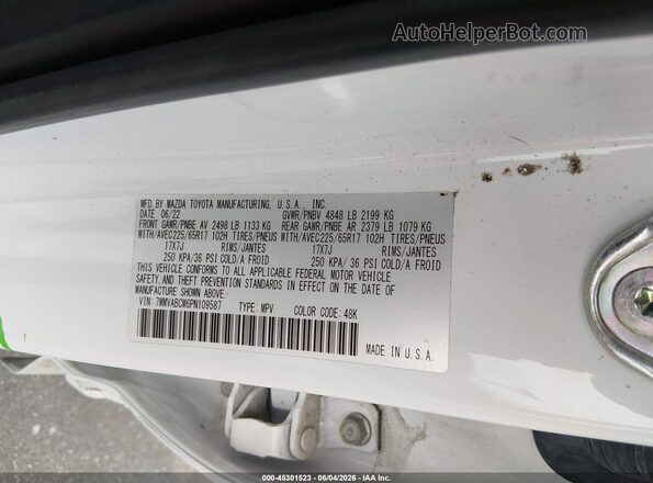 7MMVABCM6PN109587 2023 MAZDA CX-5 White Շարժիչի բաժամունքի տեսք