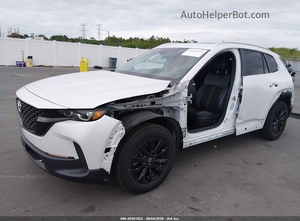 7MMVABCM6PN109587 2023 MAZDA CX-5 White Առջևի ձախ երեք քառորդ տեսարան