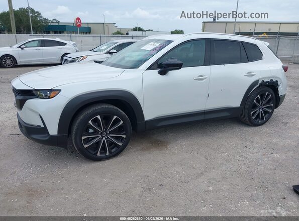 7MMVABDL6TN469524 2026 MAZDA CX-5 White წინა მარცხენა ხედი სამი მეოთხედიდან