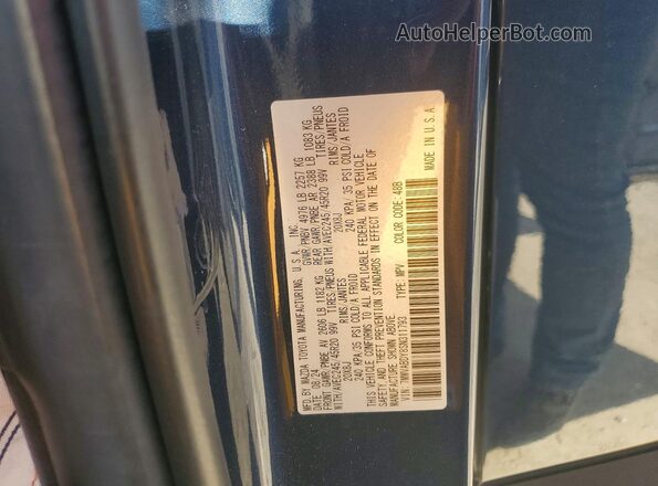 7MMVABDY8SN311793 2025 MAZDA CX-5 Blue Widok naklejki z numerem VIN