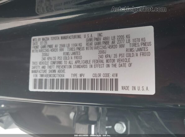 7MMVABEM0SN379064 2025 MAZDA CX-5 Black ძრავის განყოფილების ხედი