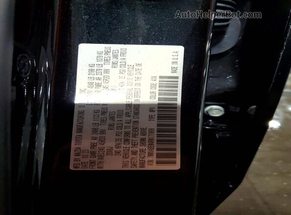 7MMVABEM4RN171909 2024 MAZDA CX-5 Black Vista de la etiqueta del VIN