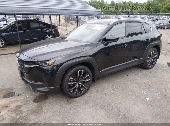 7MMVABEMXSN390718 2025 MAZDA CX-5 Black Առջևի ձախ երեք քառորդ տեսարան