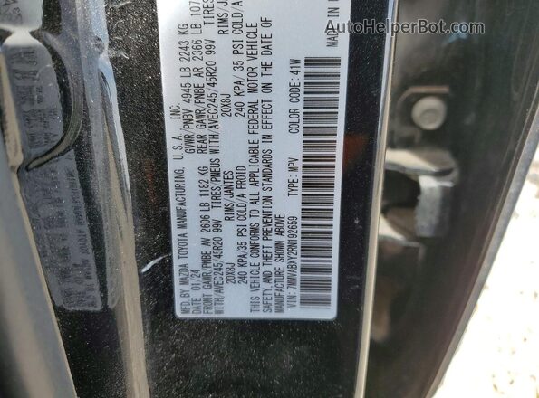 7MMVABXY2RN192659 2024 MAZDA CX-5 Black VIN sticker view