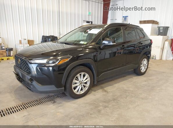7MUBAABG2NV007273 2022 TOYOTA COROLLA CROSS Black წინა მარცხენა ხედი სამი მეოთხედიდან