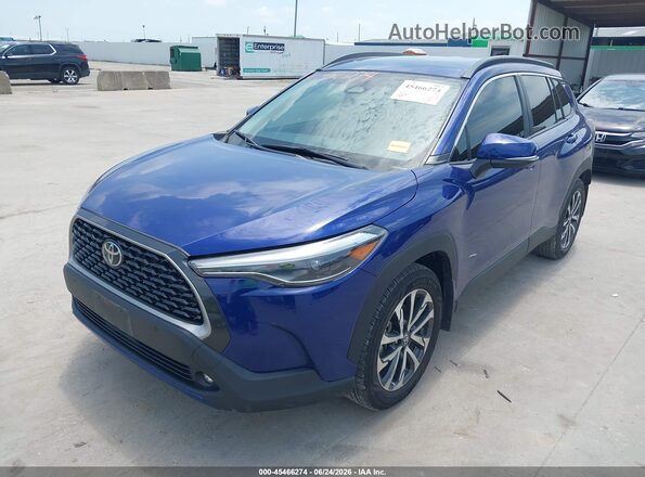 7MUDAAAG5PV065083 2023 TOYOTA COROLLA CROSS Синий Передняя левая четверть