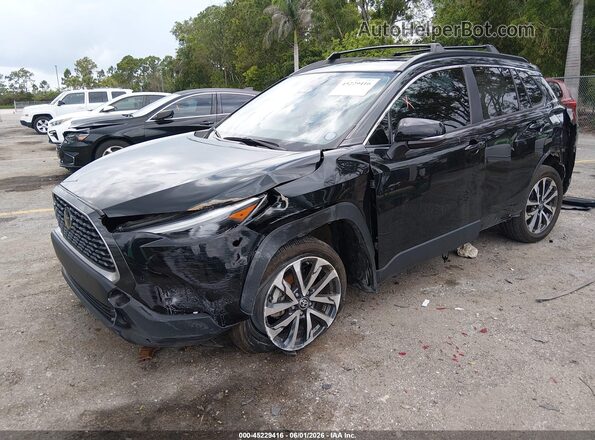7MUDAABG7PV054827 2023 TOYOTA COROLLA CROSS Black Vista tres cuartos delantera izquierda