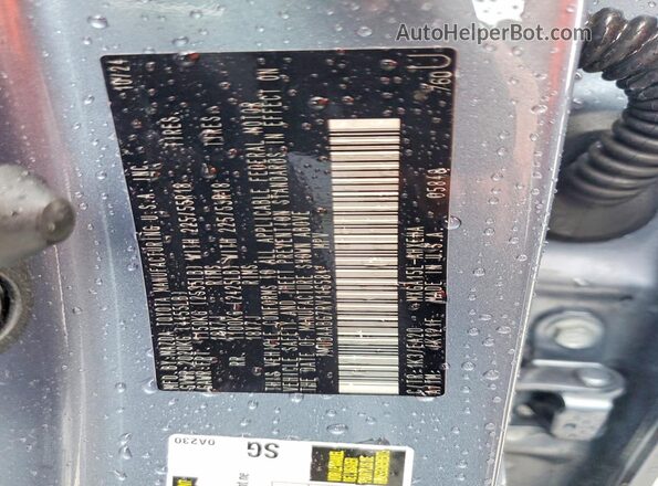 7MUDAABG7RV116584 2024 TOYOTA COROLLA Gray VIN կոդի պիտակի տեսք