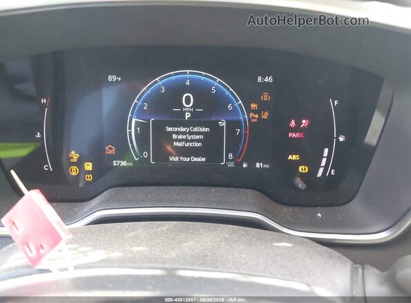 7MUEAAAGXSV143130 2025 TOYOTA COROLLA CROSS White უკანა სავარძლების ხედი